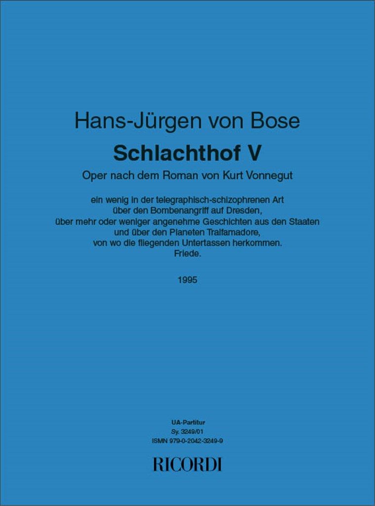 Schlachthof 5 - Oper